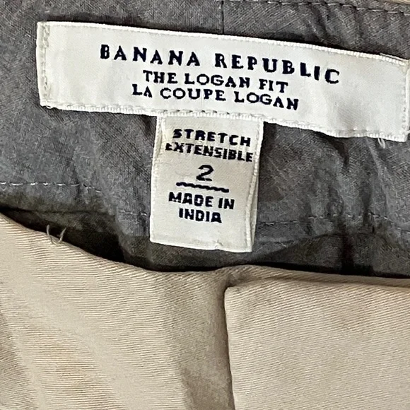 Banana Republic size 2 W31L30.75 rise 8 light beige / natural wm’s pant Trousers - Picture 2 of 16